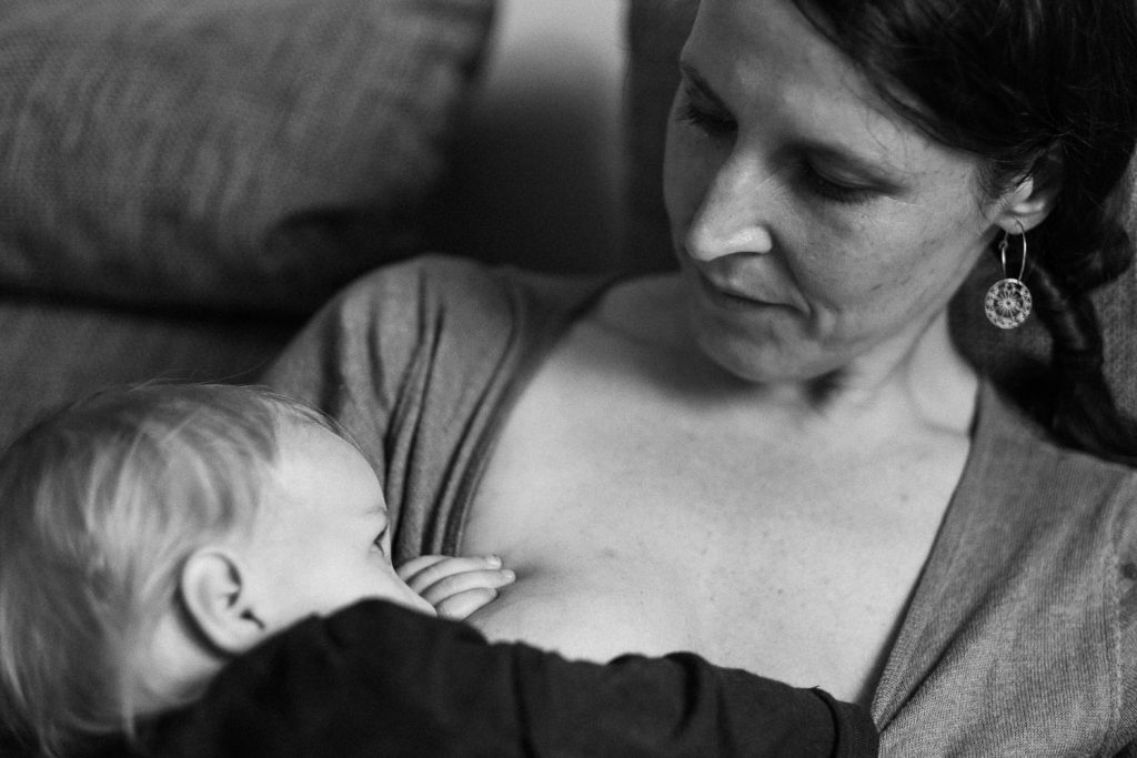 Stillportrait von Mutter und kind